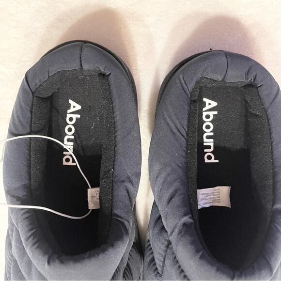 Abound Mens Nylon Closed Toe Indoor Outdoor Slippers Navy Blue Size 7/8 NWOT - Picture 3 of 10